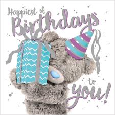3D Holographic Giving Present Me to You Bear Birthday Card Image Preview